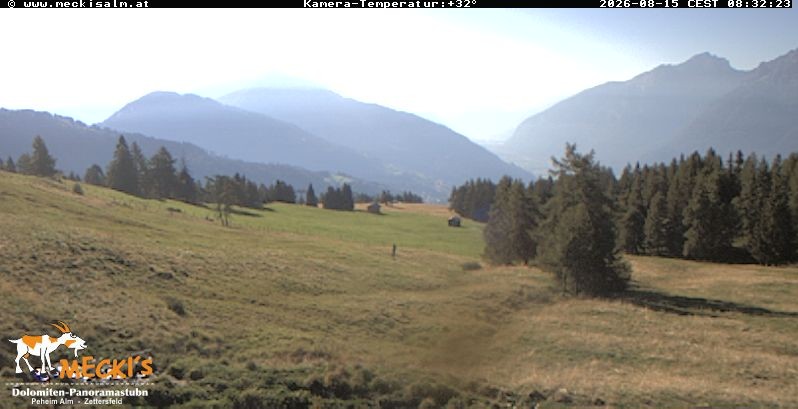 Archiv Foto Webcam Blick von Mecki's Alm Hütte auf der Faschingalm