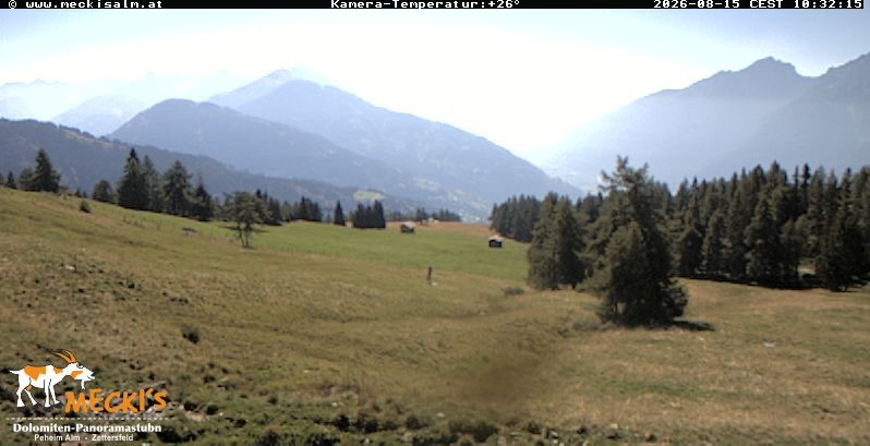 Archiv Foto Webcam Blick von Mecki's Alm Hütte auf der Faschingalm