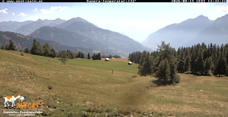 Archiv Foto Webcam Blick von Mecki's Alm Hütte auf der Faschingalm