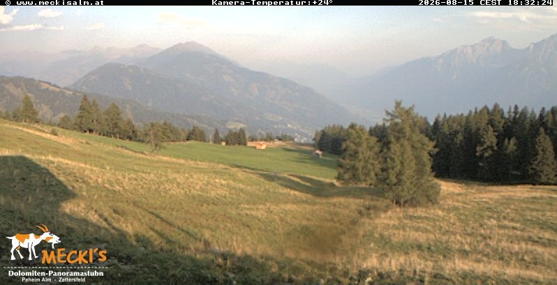 Archiv Foto Webcam Blick von Mecki's Alm Hütte auf der Faschingalm