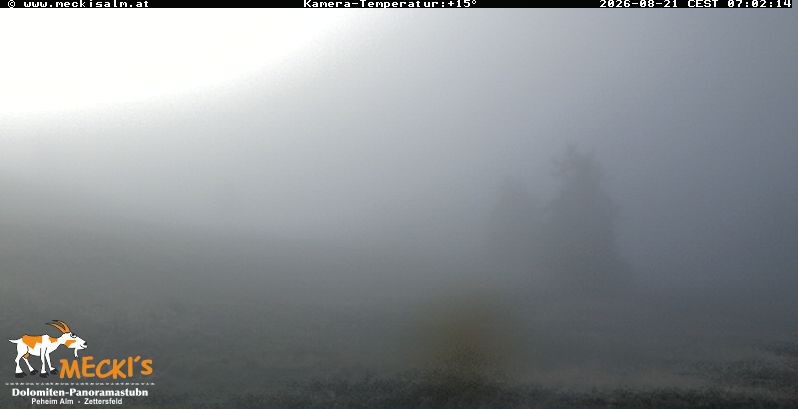 Archiv Foto Webcam Blick von Mecki's Alm Hütte auf der Faschingalm
