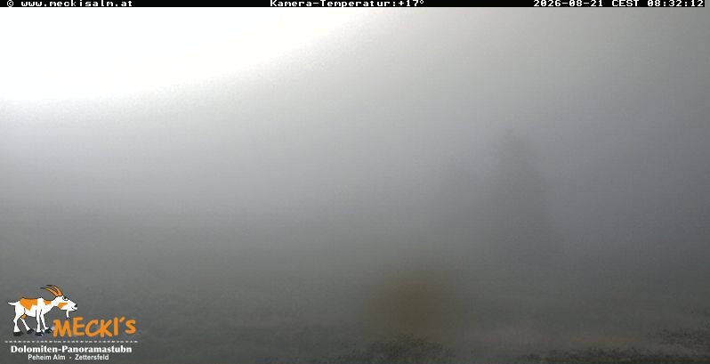 Archiv Foto Webcam Blick von Mecki's Alm Hütte auf der Faschingalm