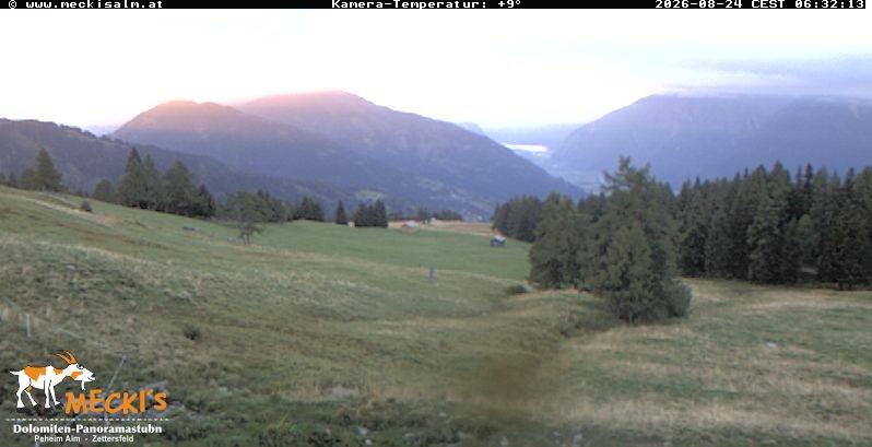 Archiv Foto Webcam Blick von Mecki's Alm Hütte auf der Faschingalm