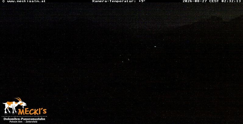 Archiv Foto Webcam Blick von Mecki's Alm Hütte auf der Faschingalm