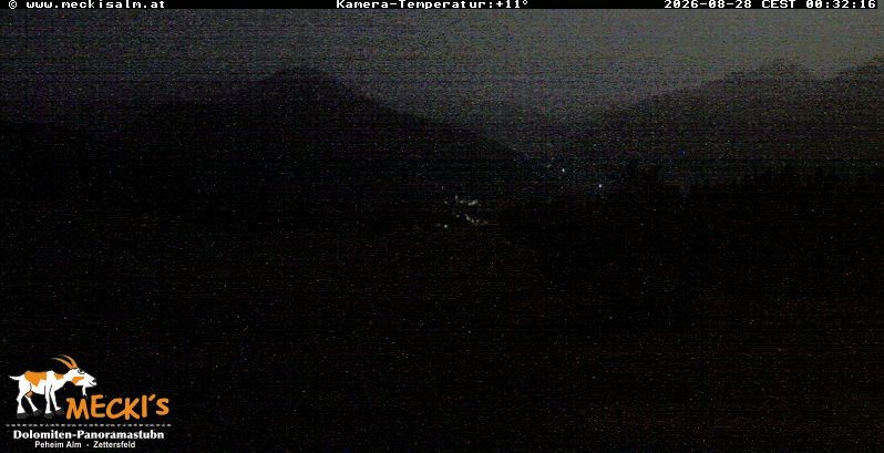 Archiv Foto Webcam Blick von Mecki's Alm Hütte auf der Faschingalm