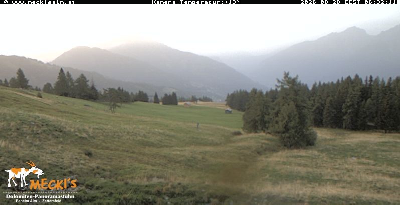 Archiv Foto Webcam Blick von Mecki's Alm Hütte auf der Faschingalm
