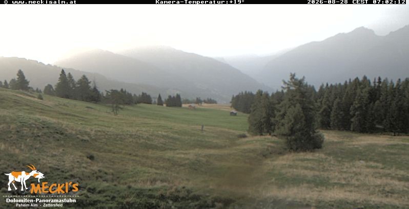 Archiv Foto Webcam Blick von Mecki's Alm Hütte auf der Faschingalm
