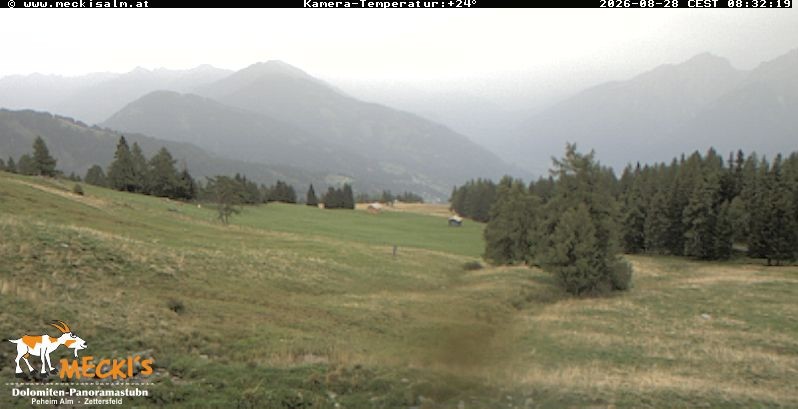 Archiv Foto Webcam Blick von Mecki's Alm Hütte auf der Faschingalm