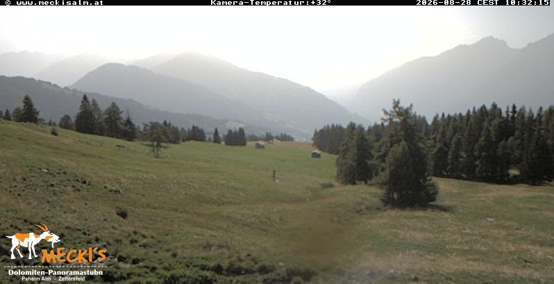 Archiv Foto Webcam Blick von Mecki's Alm Hütte auf der Faschingalm