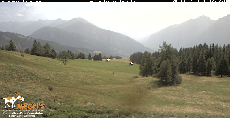 Archiv Foto Webcam Blick von Mecki's Alm Hütte auf der Faschingalm