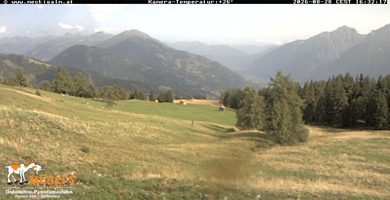 Archiv Foto Webcam Blick von Mecki's Alm Hütte auf der Faschingalm