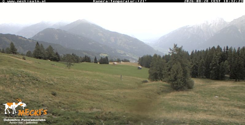 Archiv Foto Webcam Blick von Mecki's Alm Hütte auf der Faschingalm