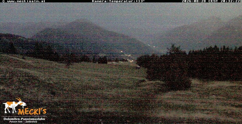 Archiv Foto Webcam Blick von Mecki's Alm Hütte auf der Faschingalm