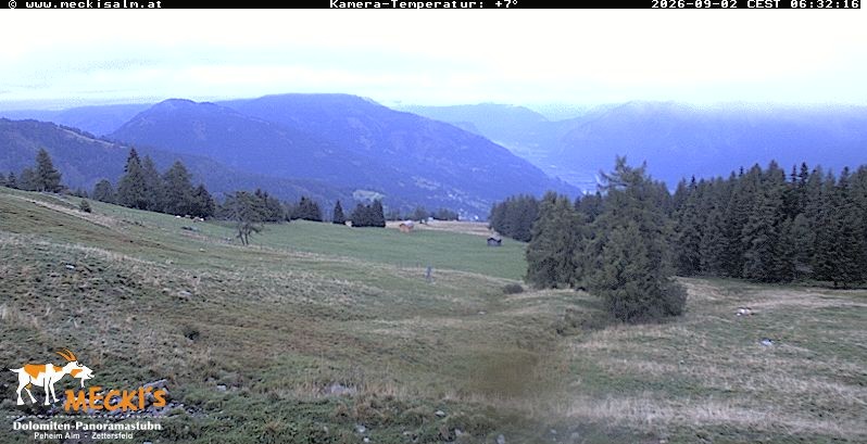 Archiv Foto Webcam Blick von Mecki's Alm Hütte auf der Faschingalm