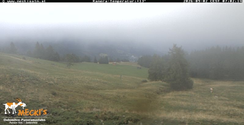 Archiv Foto Webcam Blick von Mecki's Alm Hütte auf der Faschingalm