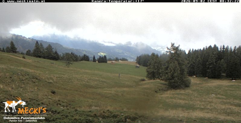 Archiv Foto Webcam Blick von Mecki's Alm Hütte auf der Faschingalm