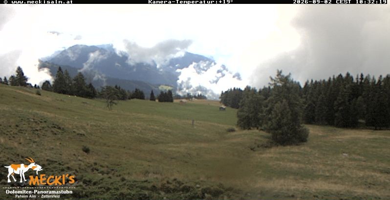 Archiv Foto Webcam Blick von Mecki's Alm Hütte auf der Faschingalm