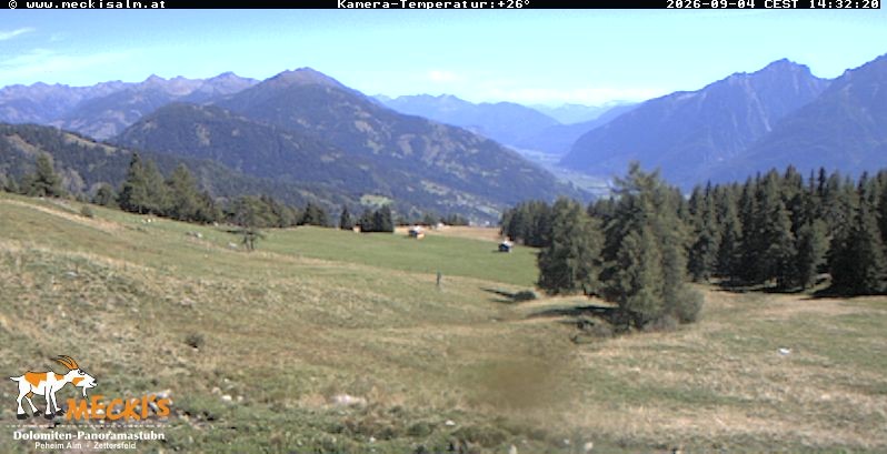 Archiv Foto Webcam Blick von Mecki's Alm Hütte auf der Faschingalm