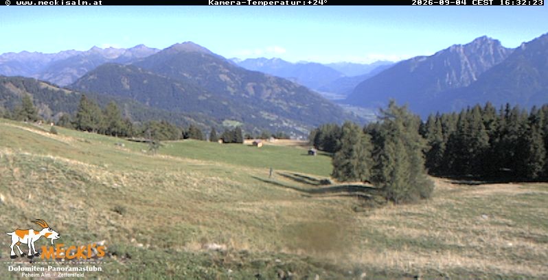 Archiv Foto Webcam Blick von Mecki's Alm Hütte auf der Faschingalm