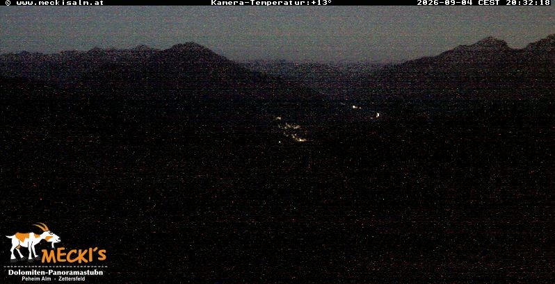 Archiv Foto Webcam Blick von Mecki's Alm Hütte auf der Faschingalm