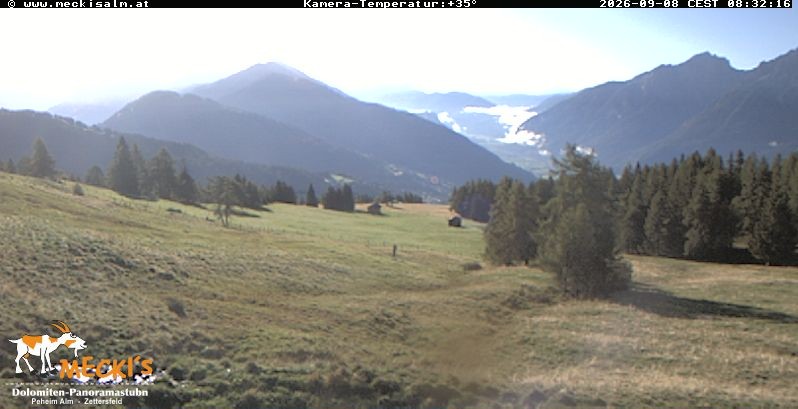 Archiv Foto Webcam Blick von Mecki's Alm Hütte auf der Faschingalm