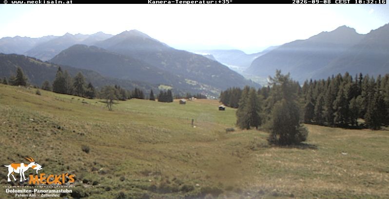 Archiv Foto Webcam Blick von Mecki's Alm Hütte auf der Faschingalm