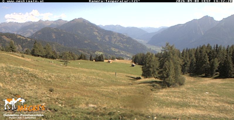 Archiv Foto Webcam Blick von Mecki's Alm Hütte auf der Faschingalm