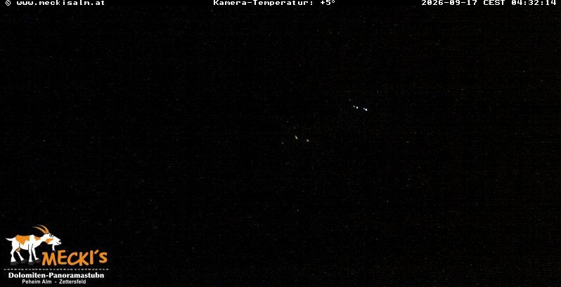 Archiv Foto Webcam Blick von Mecki's Alm Hütte auf der Faschingalm