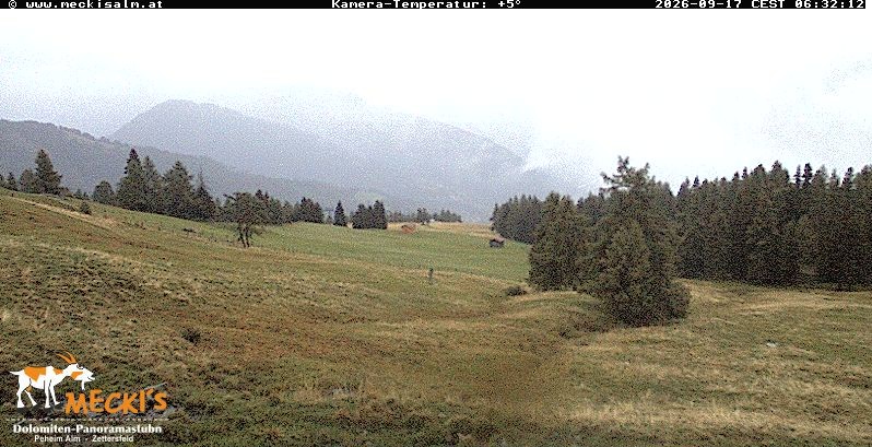 Archiv Foto Webcam Blick von Mecki's Alm Hütte auf der Faschingalm