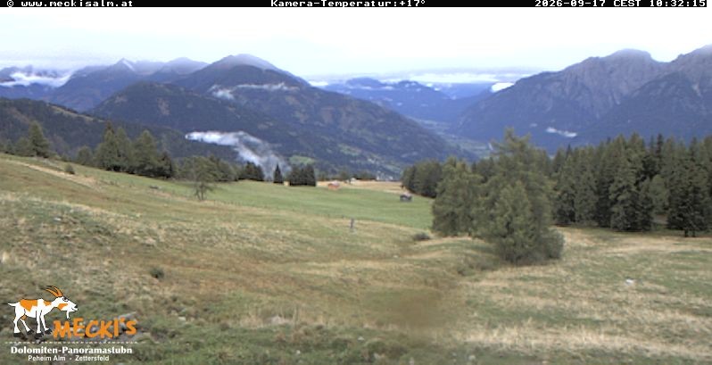 Archiv Foto Webcam Blick von Mecki's Alm Hütte auf der Faschingalm
