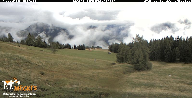 Archiv Foto Webcam Blick von Mecki's Alm Hütte auf der Faschingalm