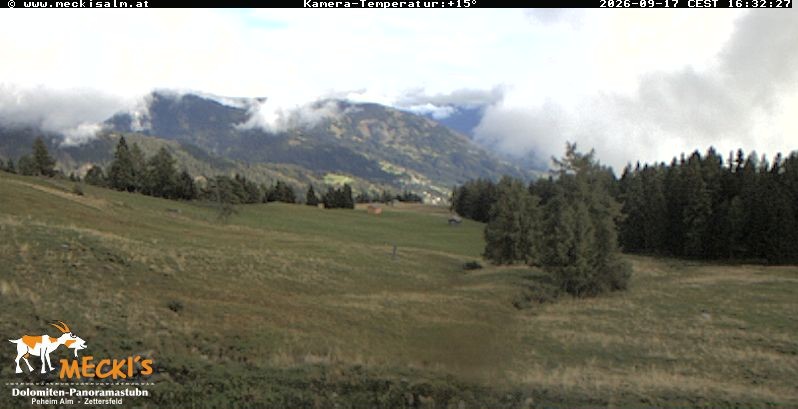 Archiv Foto Webcam Blick von Mecki's Alm Hütte auf der Faschingalm
