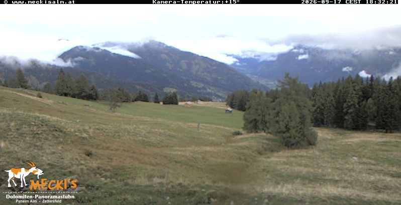 Archiv Foto Webcam Blick von Mecki's Alm Hütte auf der Faschingalm