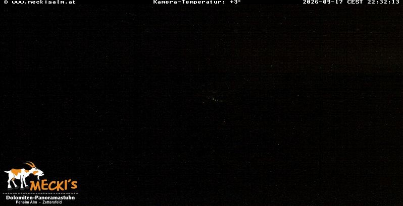 Archiv Foto Webcam Blick von Mecki's Alm Hütte auf der Faschingalm