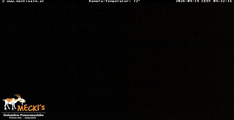 Archiv Foto Webcam Blick von Mecki's Alm Hütte auf der Faschingalm
