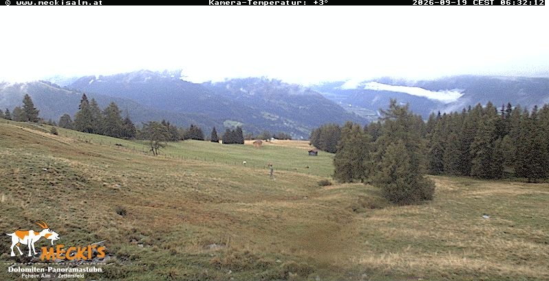 Archiv Foto Webcam Blick von Mecki's Alm Hütte auf der Faschingalm