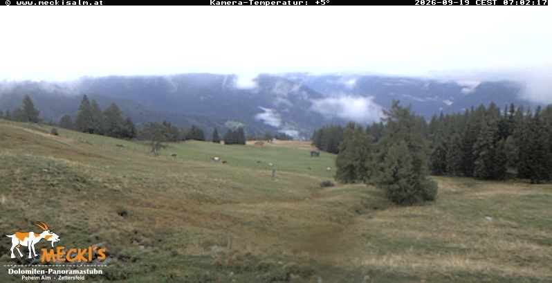 Archiv Foto Webcam Blick von Mecki's Alm Hütte auf der Faschingalm