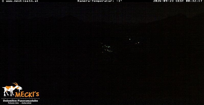 Archiv Foto Webcam Blick von Mecki's Alm Hütte auf der Faschingalm