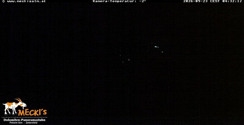 Archiv Foto Webcam Blick von Mecki's Alm Hütte auf der Faschingalm