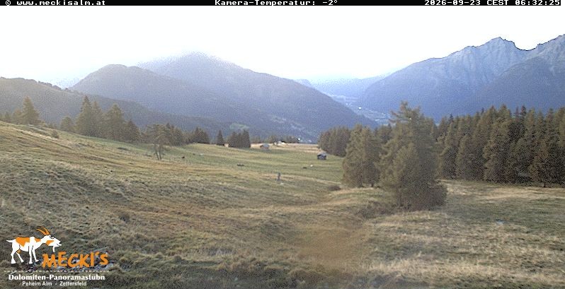 Archiv Foto Webcam Blick von Mecki's Alm Hütte auf der Faschingalm