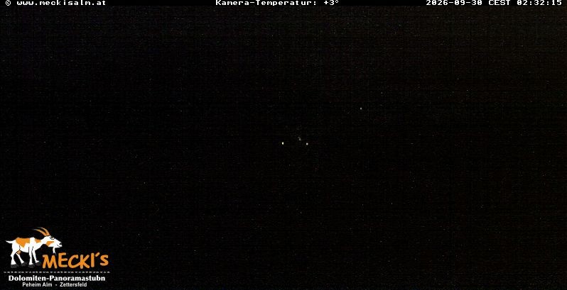 Archiv Foto Webcam Blick von Mecki's Alm Hütte auf der Faschingalm