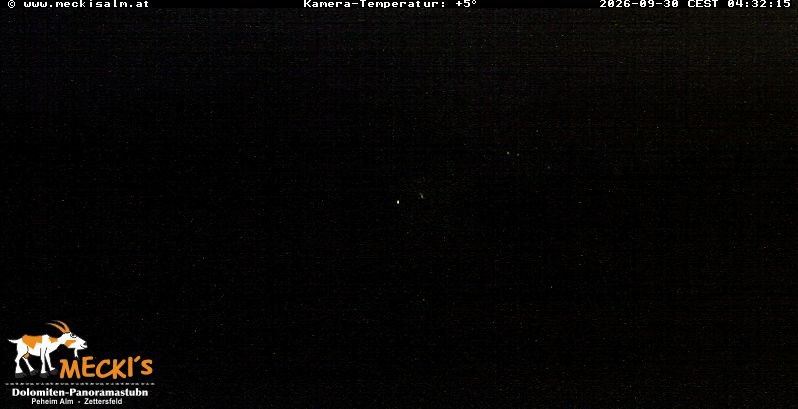 Archiv Foto Webcam Blick von Mecki's Alm Hütte auf der Faschingalm