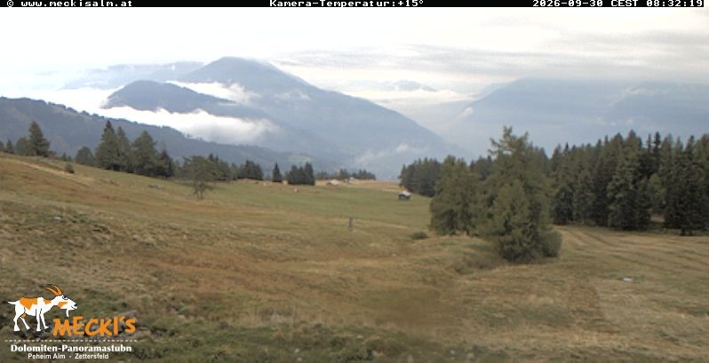Archiv Foto Webcam Blick von Mecki's Alm Hütte auf der Faschingalm