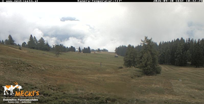 Archiv Foto Webcam Blick von Mecki's Alm Hütte auf der Faschingalm