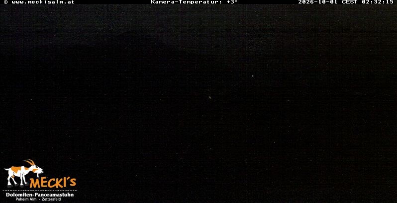 Archiv Foto Webcam Blick von Mecki's Alm Hütte auf der Faschingalm