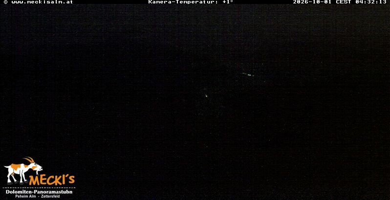 Archiv Foto Webcam Blick von Mecki's Alm Hütte auf der Faschingalm