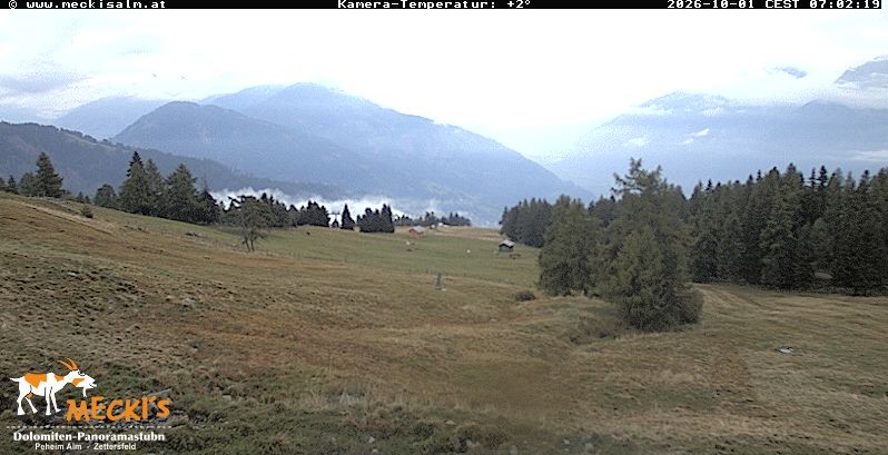 Archiv Foto Webcam Blick von Mecki's Alm Hütte auf der Faschingalm