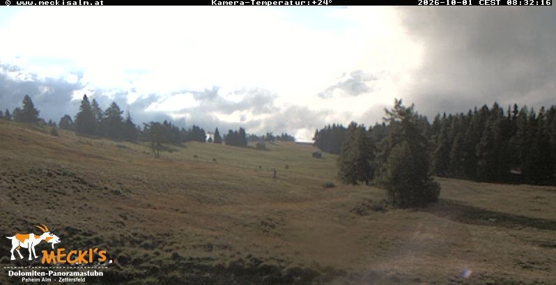 Archiv Foto Webcam Blick von Mecki's Alm Hütte auf der Faschingalm