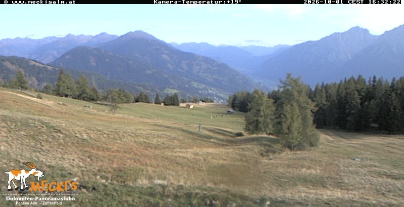 Archiv Foto Webcam Blick von Mecki's Alm Hütte auf der Faschingalm