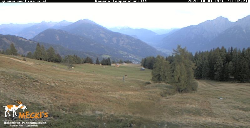 Archiv Foto Webcam Blick von Mecki's Alm Hütte auf der Faschingalm